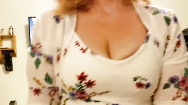 Blonde MILF Cougar Mom with Glasses Teaches Step Son * ROLE PLAY *