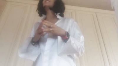 you are a naughty son! you're masturbating with mommy's dirty underwear ... you deserve the smelly punishment