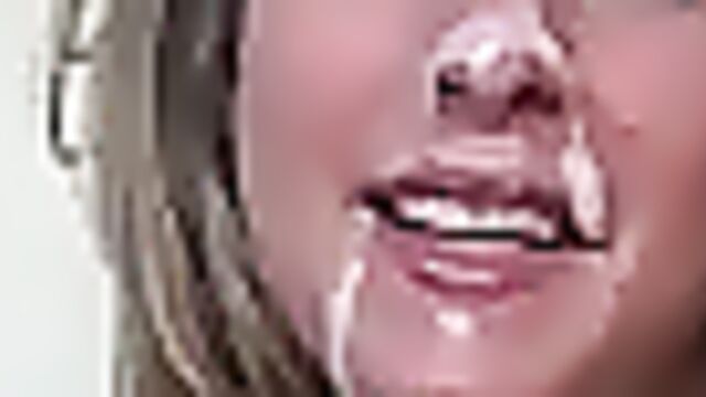 Messy Facial! Tall Blonde Gets Fucked And Spunked!