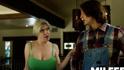Hot Busty MILF Fucks The Cable Guy Sneakly - Dee Williams