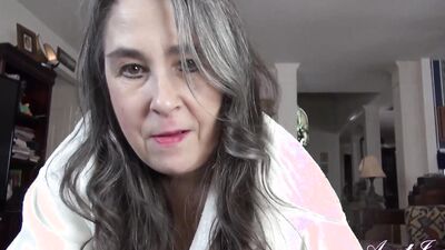 Aunt Judy's - Your Mature Hairy Step-Aunt Grace Shares Your Ice Cream & Sucks Your Cock (POV)
