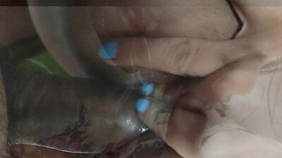 I fuck my stepsister while she straightens the clothes and I cum in her