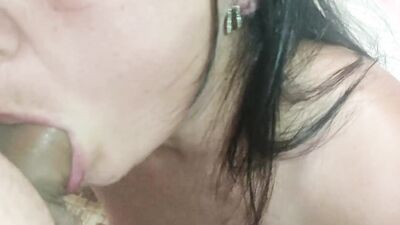 Mature MILF gets Fucked in the Ass and fills his Mouth with Cum