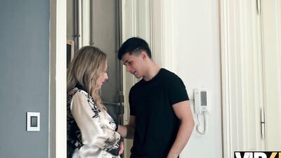 VIP4K. I was preparing for my sex client and my student walked in suddenly...