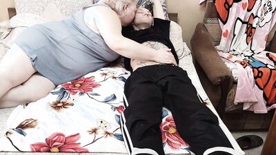 my wife gives me a deep blowjob and eats cum