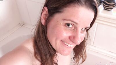 Auntjudys - Your 47yo MILF Stepmom Alison Catches You Watching Her in the Bath (pov)