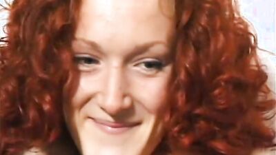 Horny Red-Head Masturbates For Casting Agent