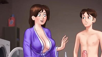Hot Step-Milf Gets Horny Seeing 12-Inch Monster Dick - Summertime Saga 3D Animation