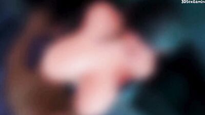 Busty Hoe takes BBC in the Ass In Public - 3D Animation