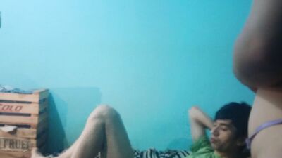 It rides me on the bed