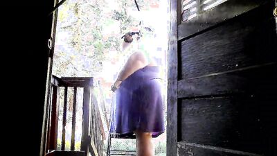 Showering in the water hose. pt 4 (Last part)