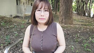 A Calm, Glasses-Wearing Girl With Big I-Cup Tits Applied For A Job. She Feels So Good On Set That She Squirts All Over The Place