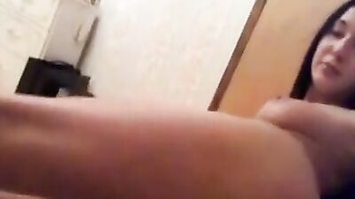Striptease and blowjob from a real MILF wife