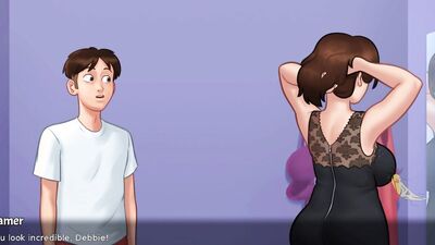 (P17) Summertime Saga | Dressing Room Kiss Leads to Naughty Handjob Dream!