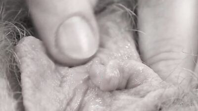 I fuck my hairy pussy and ass with a big dildo until orgasm