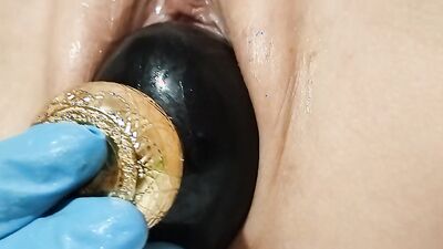 I FUCK A BIG PARFUM BOTTLE,MY PUSSY STILL SMELL ???? close up view