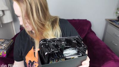 Mature British BBW gets her cosplay Pokemon card unboxed for the first time!