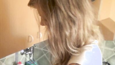 Watch Sindy Vega, the slim blonde, get her pussy pounded by her horny boyfriend