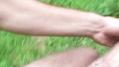 Jessika Makarov loves getting her big tits and wet pussy pounded by two guys in the woods