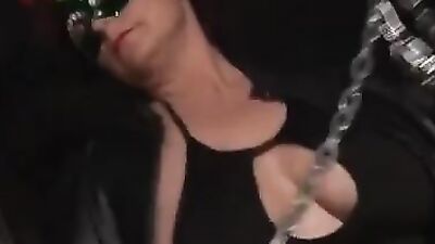 Watch Big Tits, the chubby MILF, get her big tits out and play with them!