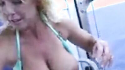 Hot MILF gets off with massive dildo in group sex frenzy