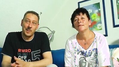 Naughty German MILF with huge tits takes a homemade pounding and a cumshot