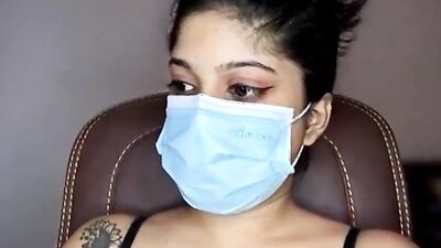 Petite MILF with huge tits gets up close and personal with a Sri Lankan man