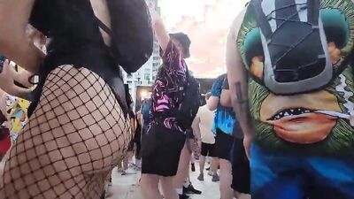 Watch PAWG Rave Whore Get Her Fishnets Pounded While Getting Her Pantyhose Pounded