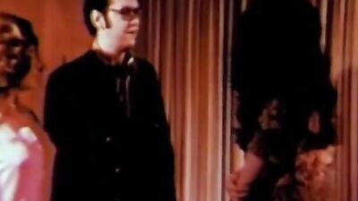 Watch this vintage babe give a wild blowjob & get pounded doggy-style