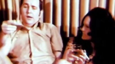 Watch this vintage babe give a wild blowjob & get pounded doggy-style