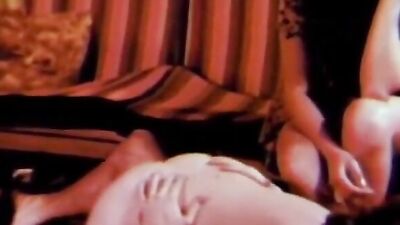 Watch this vintage babe give a wild blowjob & get pounded doggy-style