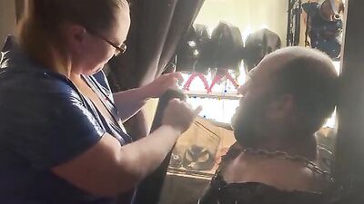 Watch as Mistress Leather dominates and makes you suck like a pro