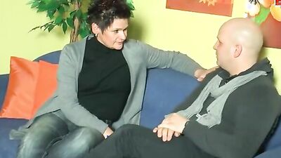 Stepmom with massive knockers gets naughty with stepson in taboo milf video
