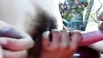 Watch this Portuguese MILF get her massive tits jizzed in hardcore threesome action