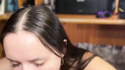 Big Tits takes a deep dicking after work & swallows a hot load