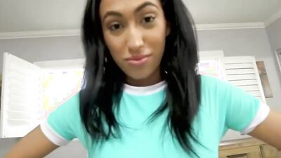 Big Tits caught stealing and rides stepbro's hard cock like a pro