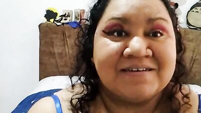 My first time with my vibrator - watch me toying my Colombian pussy and enjoying it on webcam