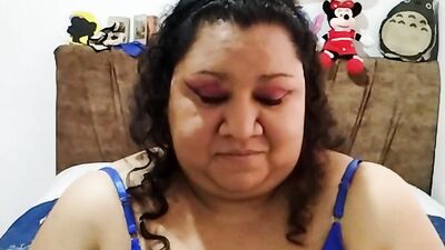 My first time with my vibrator - watch me toying my Colombian pussy and enjoying it on webcam