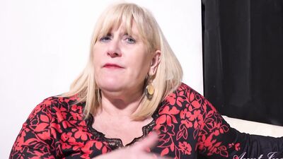 Judy's busty bbw needs a new gardener for her bushy bush, POV style!