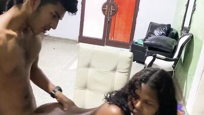 Hot MILF Big Tits moans loudly as her busty stepsister gets pounded from behind