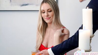 Bunny Madison gets a hot taboo creampie from her stepson's cock