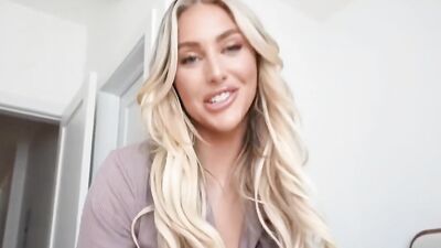 Kayley Gunner fucks her crush's big dick in high school video