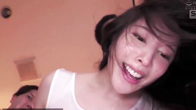Abbey Gale gets her big tits and ass pounded hard in a Japanese gangbang with creampies