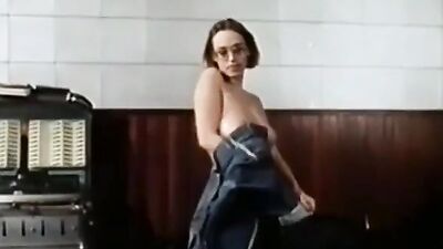 Big Tits' vintage porn: a wild milf with huge tits gets intimate with her man