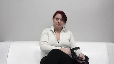 Monika's casting couch interview - Big Tits gets her off with a massage and a deep dicking