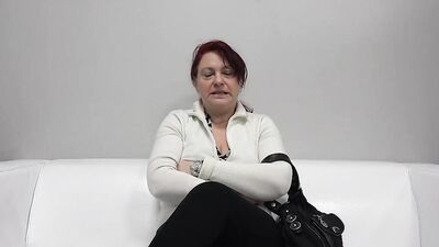 Monika's casting couch interview - Big Tits gets her off with a massage and a deep dicking