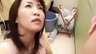 Horny Asian MILF gets screwed by old guys & young studs in amateur video