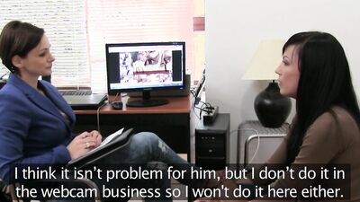 Female Agent - Model Casting Turns Into Lesbian Fun for Brunette
