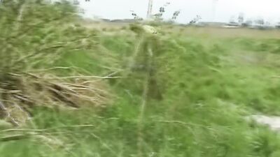 Insatiable Brunette MILF Gets Pounded in Mud