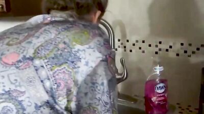 Mom's Hand Gets Stuck in Sink & Son Molests Her - Forced Sex, POV, MILF - Nikki Brooks
